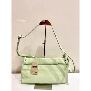 NWT Elk Rectangular Apple Green Shelter Shoulder CrossbodyHandbag